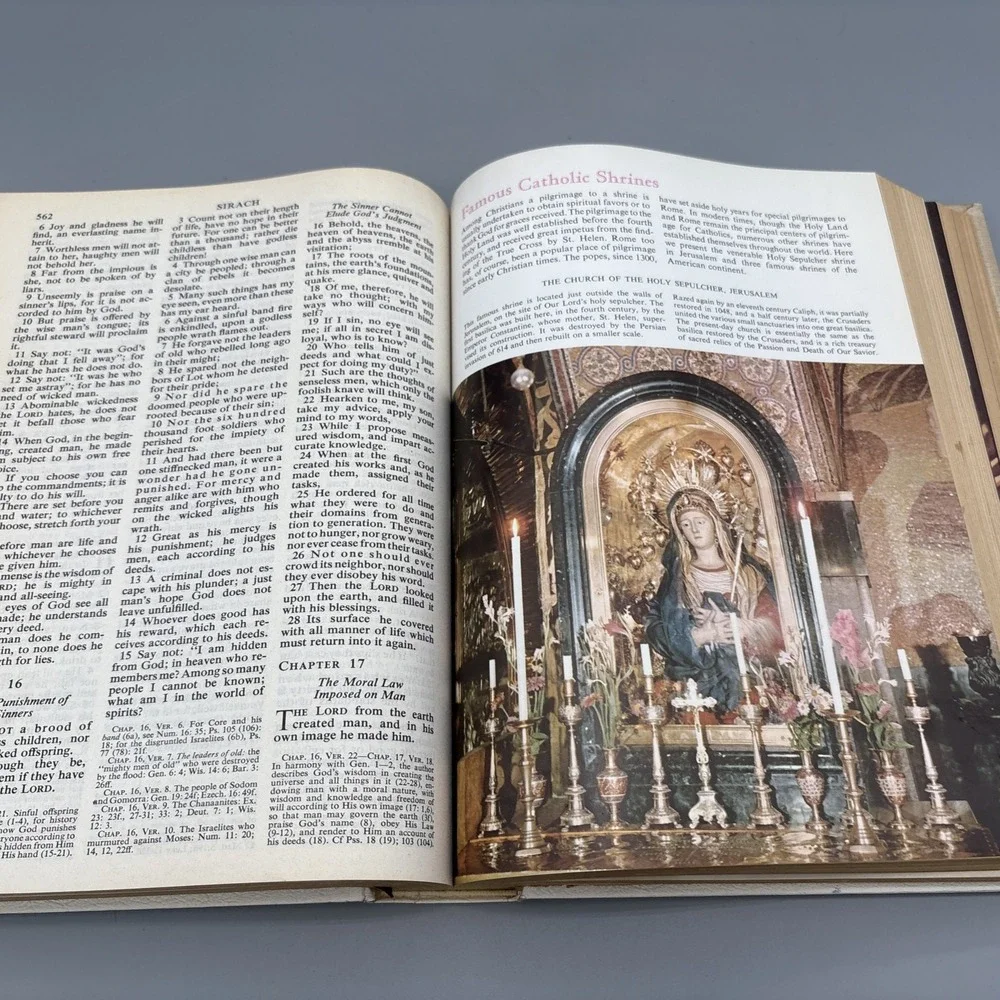 1963 The‎ Holy Bible With The Confraternity Text Catholic Version White